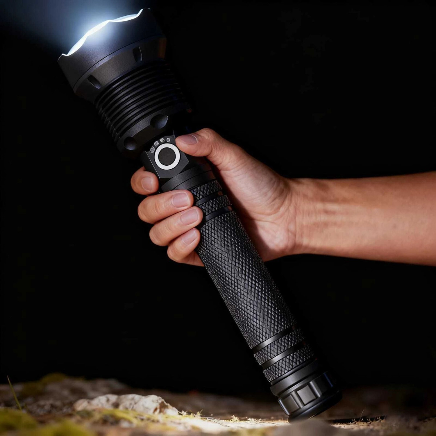 Image of Aubade 982 Torch Light High Power, Waterproof Led Charging Flashlight, 1km Long Range Torch