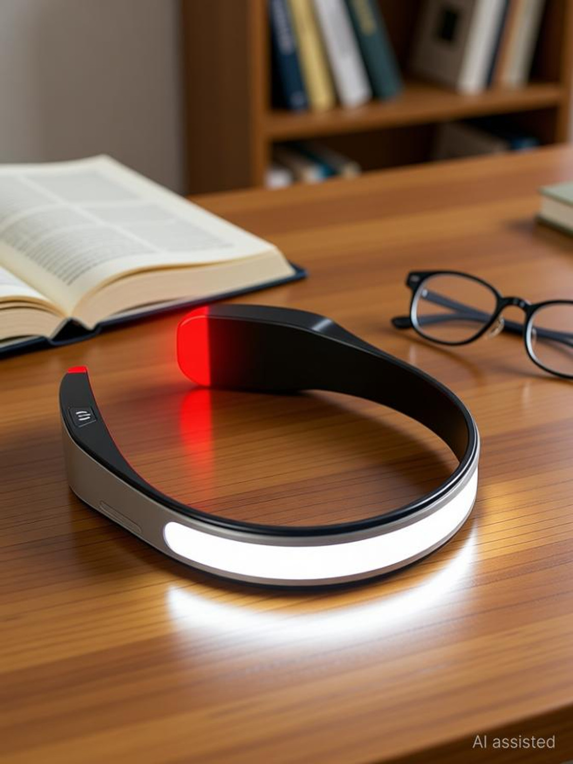 Image of Care 4 Rechargeable Headlamp Neck Reading Light 350 Lumen LED with Red /white Tail Light Torch