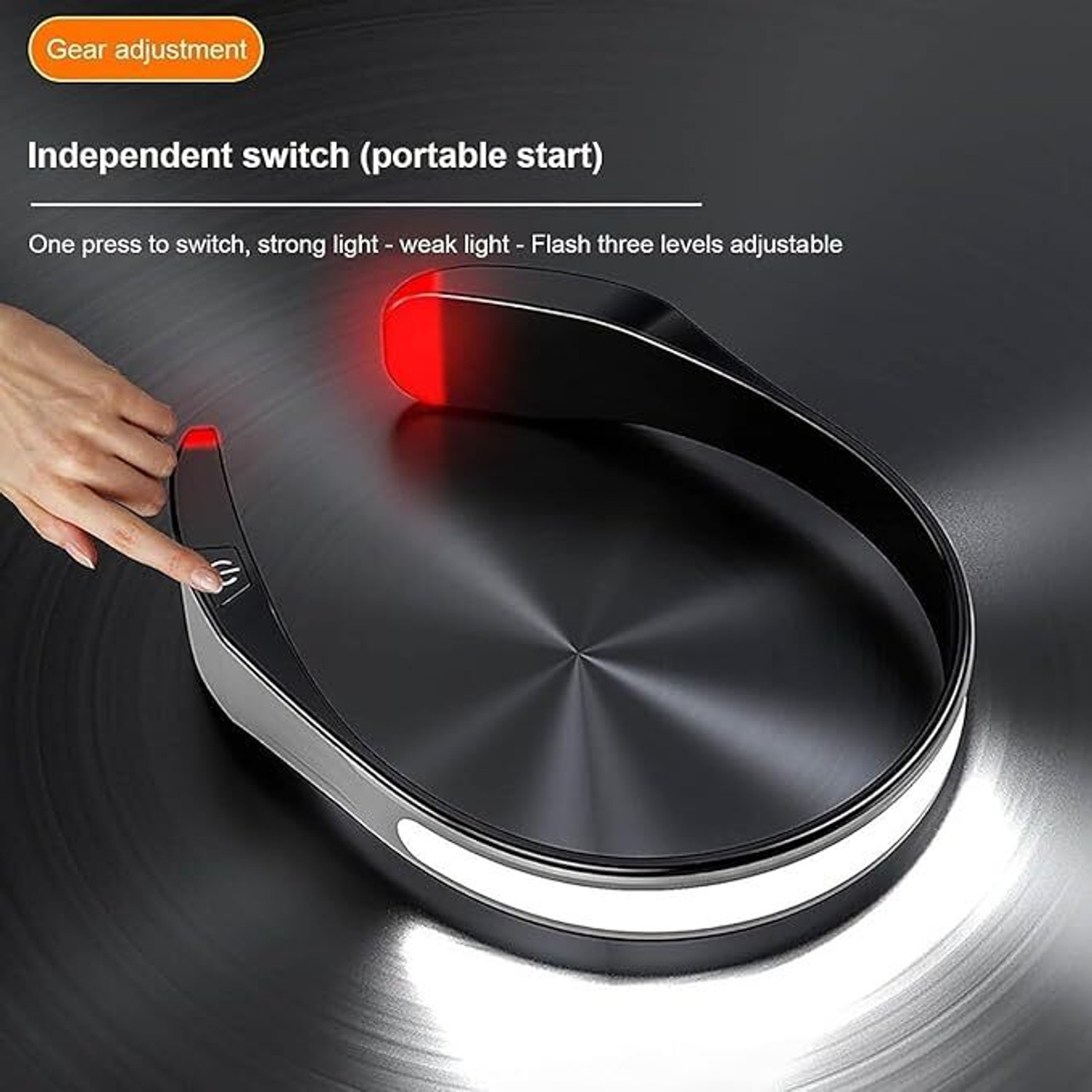 Image of Care 4 Rechargeable Headlamp Neck Reading Light 350 Lumen LED with Red /white Tail Light Torch