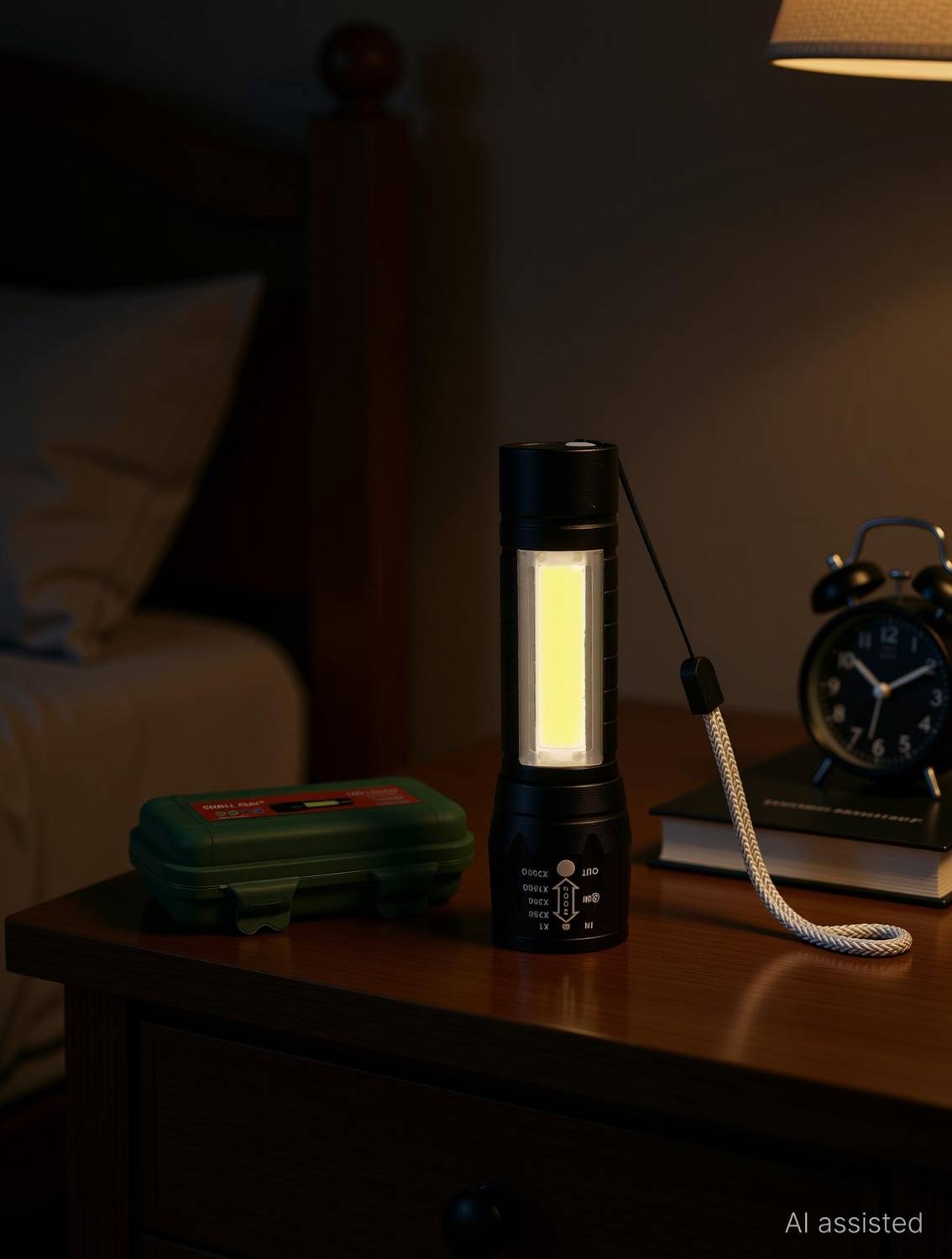 Care 4 ZOOMABLE 3 MODES Aluminum COB Tactical Torch Waterproof LED USB Rechargeable Torch