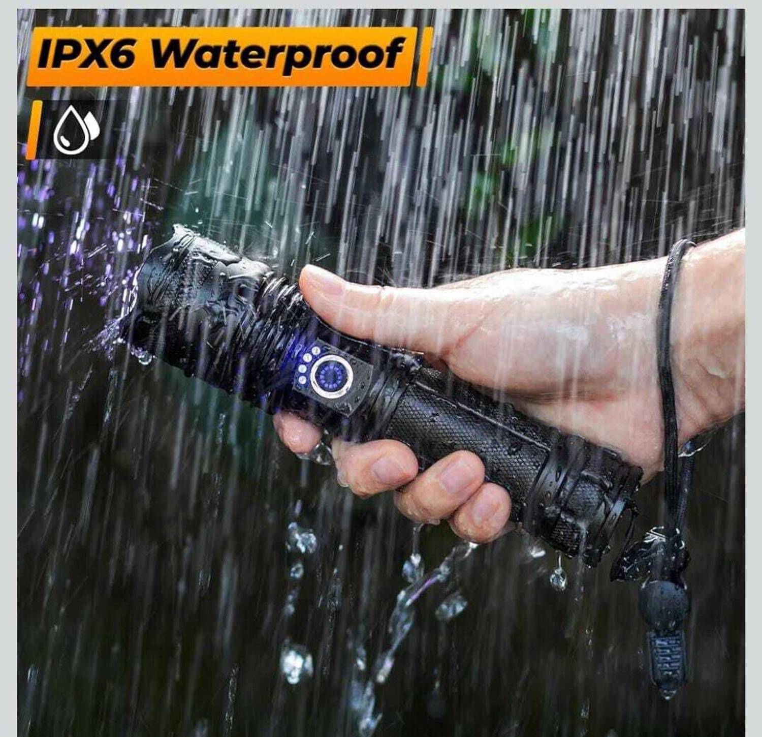 Oximus 5modes Led 99000 Lumens Flash Light Torch High Power, XHP70