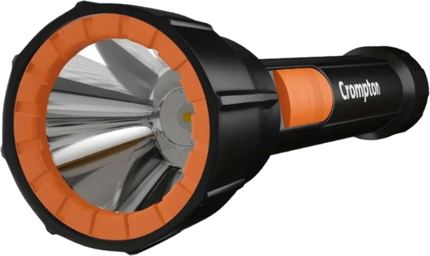 Image of Crompton Power ray Ranger pro 3watt led torch Torch (Black, 9 cm, Rechargeable)