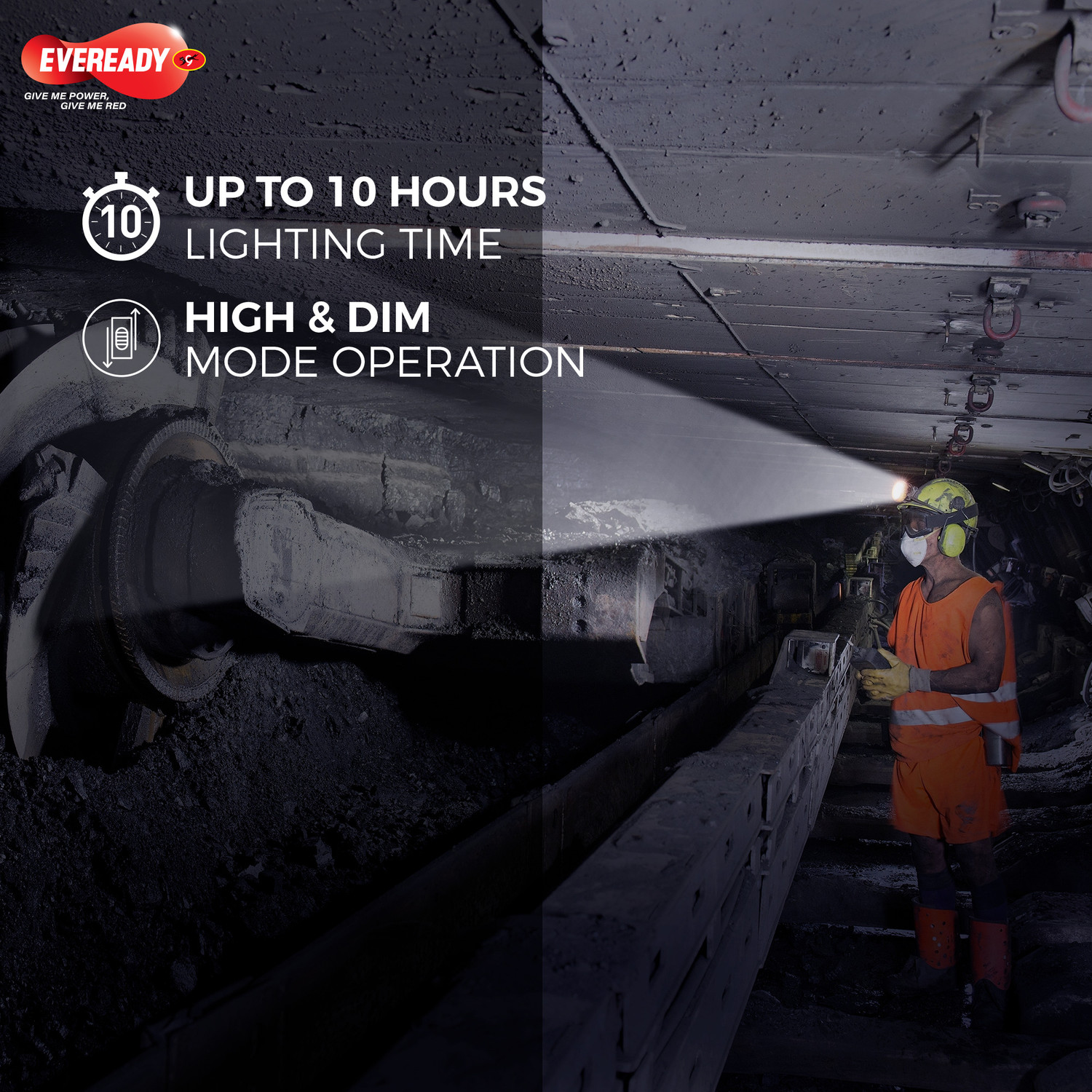 Image of EVEREADY Headlamp DL89, 90 Tilt Torch