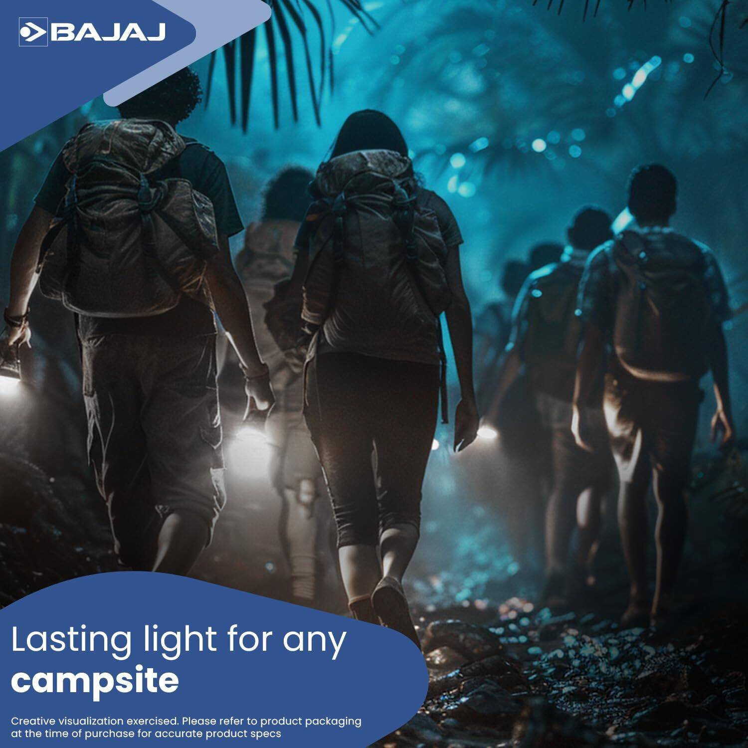 BAJAJ Travellesta 3W LED Torch ! Dual Lighting ! USB C-Type
