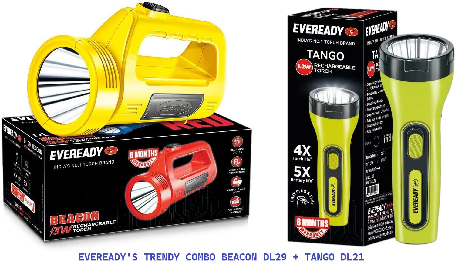 Image of EVEREADY Beacon DL29, Tango DL21 Torch