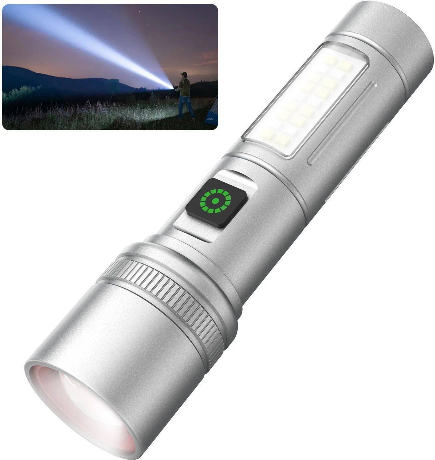 UN1QUE 1500mAh 1000 Lumens 6 Mode LED Flashlight - Image 1