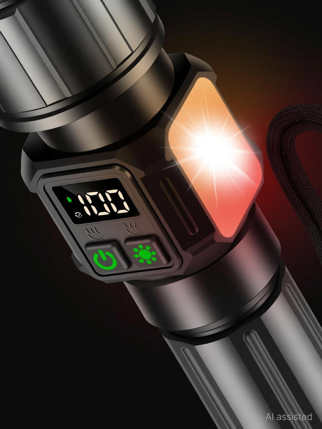 Image of Svoko Torch Light High Power, IP67 Waterproof Led Charging Flashlight, 2km Long Range Torch