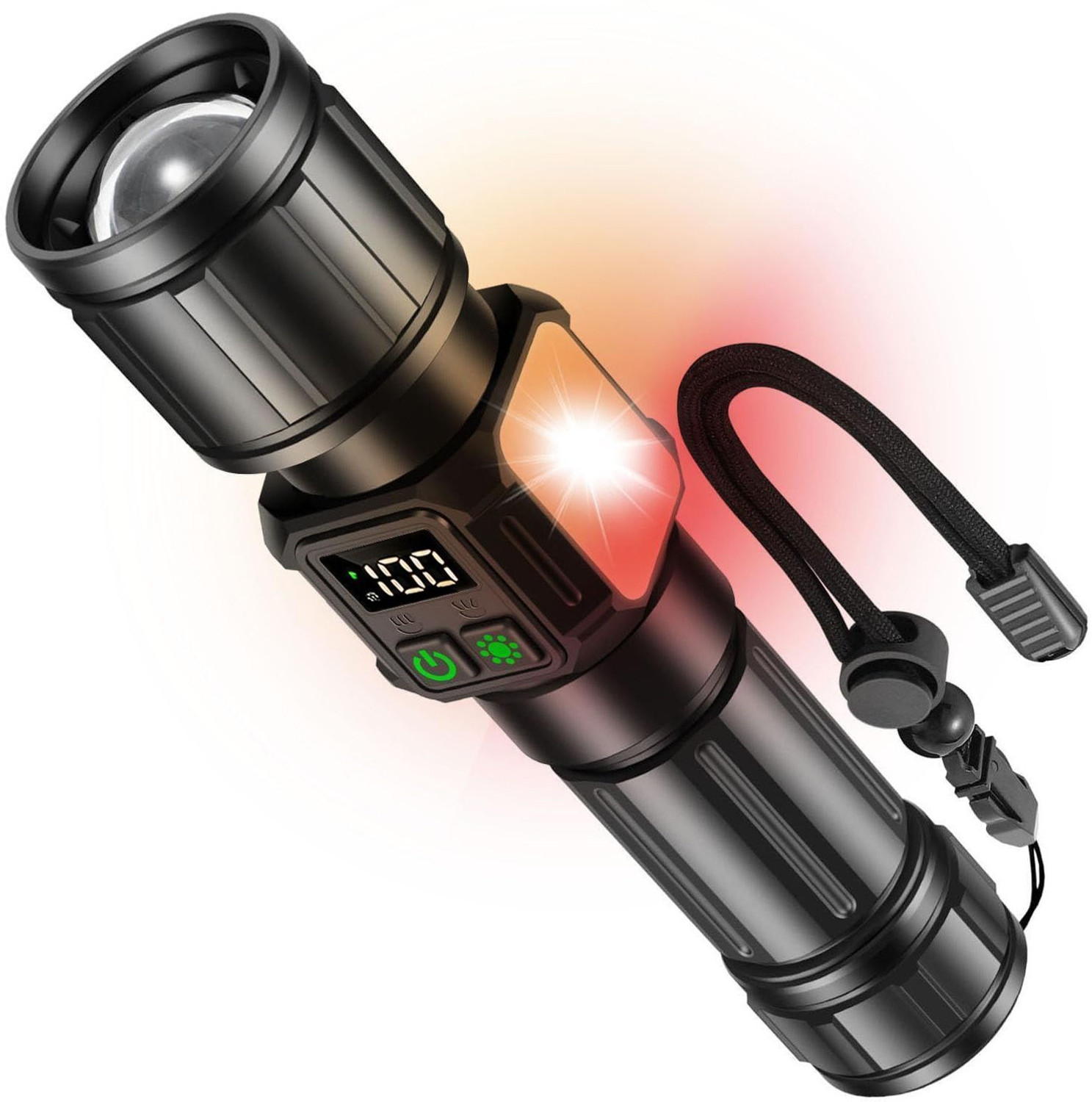 Image of Svoko Torch Light High Power, IP67 Waterproof Led Charging Flashlight, 2km Long Range Torch