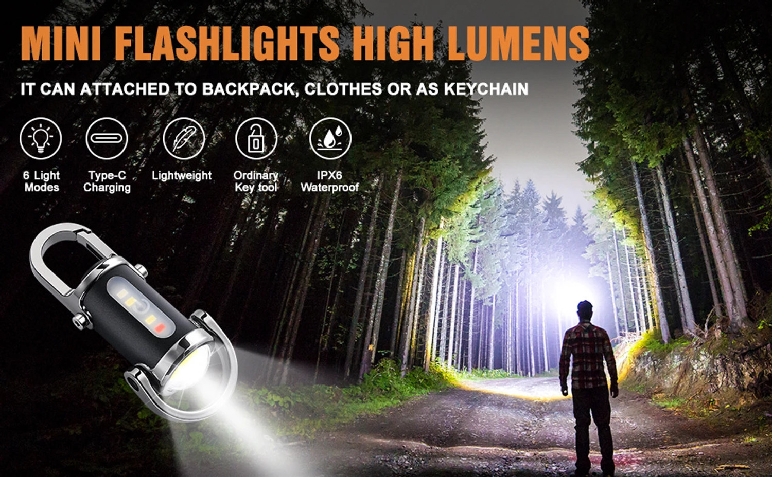 Image of TECHOMANIA Keychain COB Light QuZn Torch