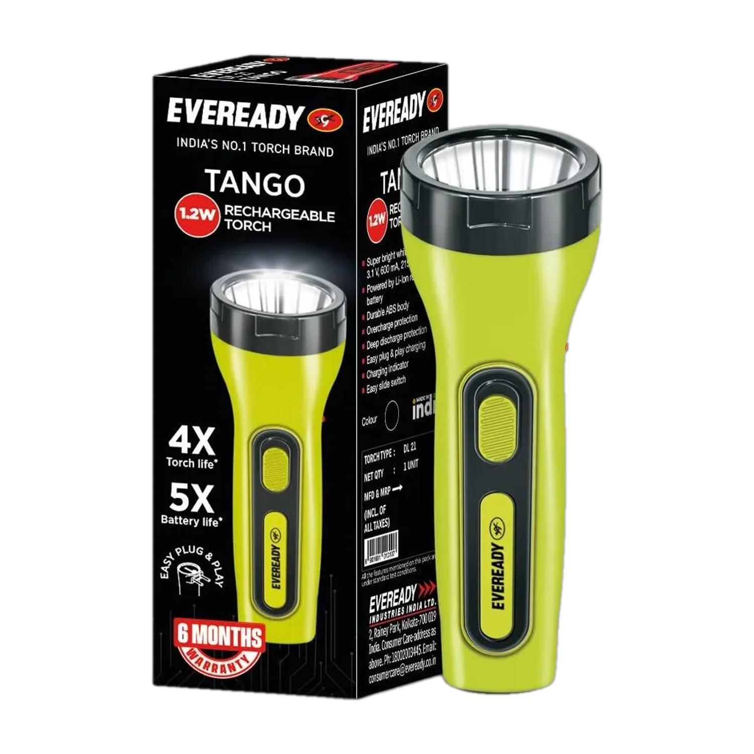 EVEREADY Tango DL 21 LED Torch