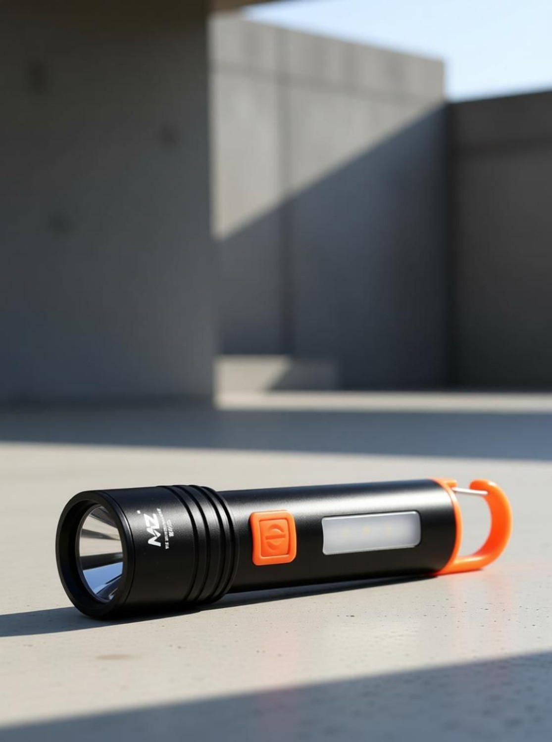 Image of MZ M985 (ZOOMABLE LED METAL TORCH)4 Modes 50W Flashlight + 36W COB light Torch