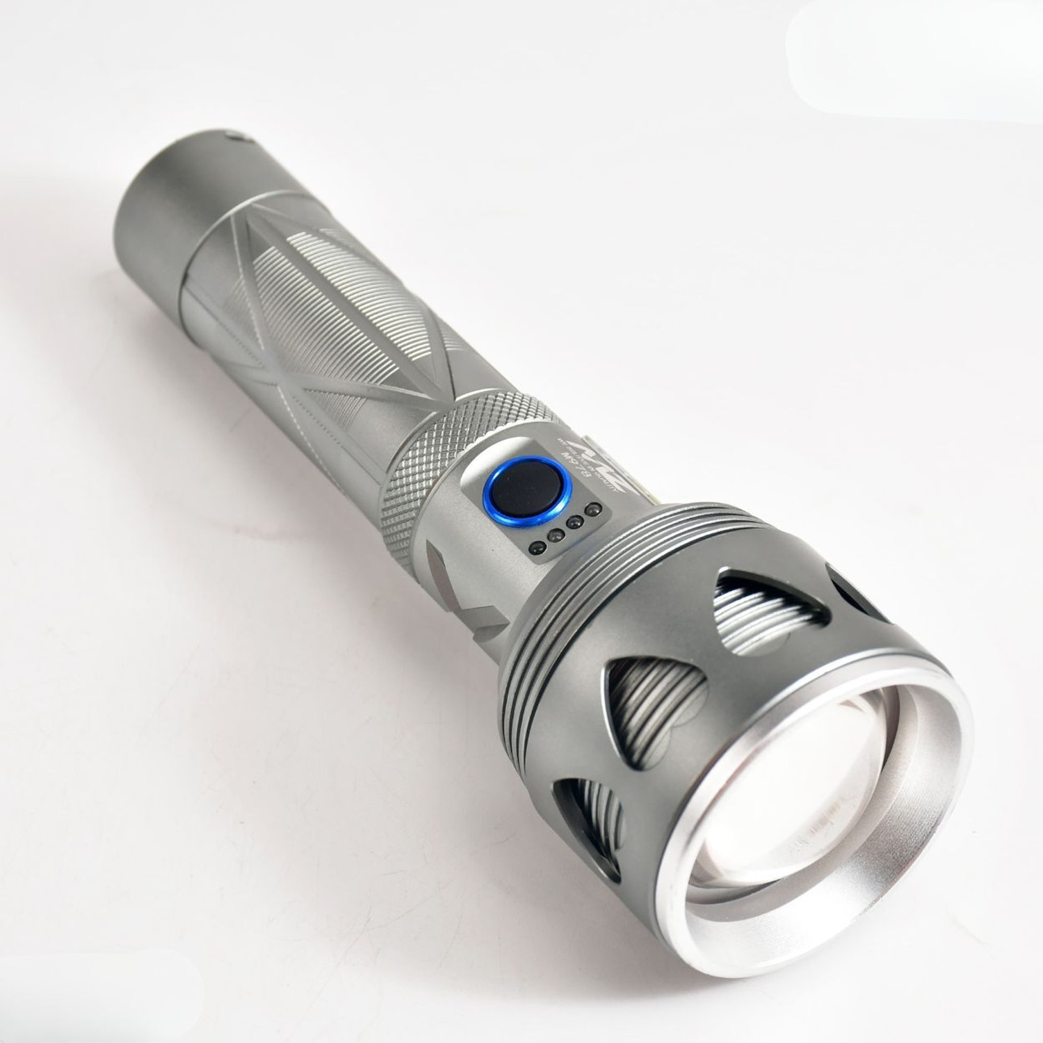 Image of MZ M978 (LED RECHARGEABLE METAL TORCH) Zoomable 250W Power & 5500mAh Battery,2000LM Torch