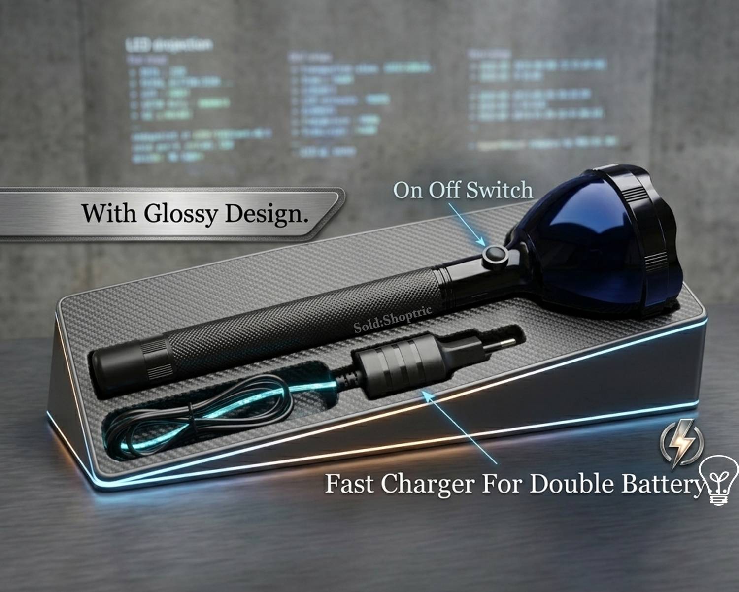 TRX 1 KM Long Range Blinker LED Multi Functional 2 in 1 Charging