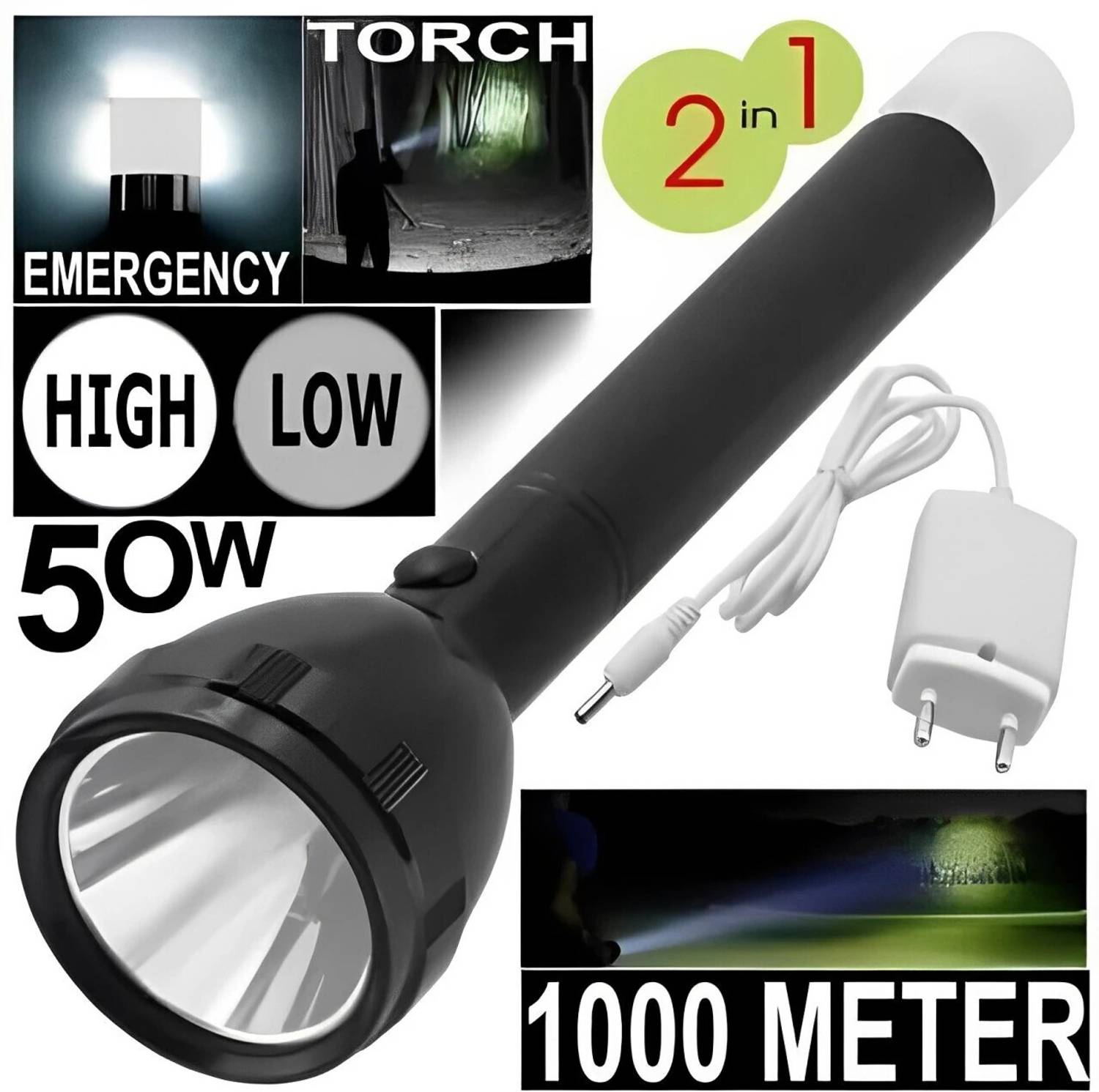 iDOLESHOP TWO IN ONE FLASH WITH BACK LIGHT Torch