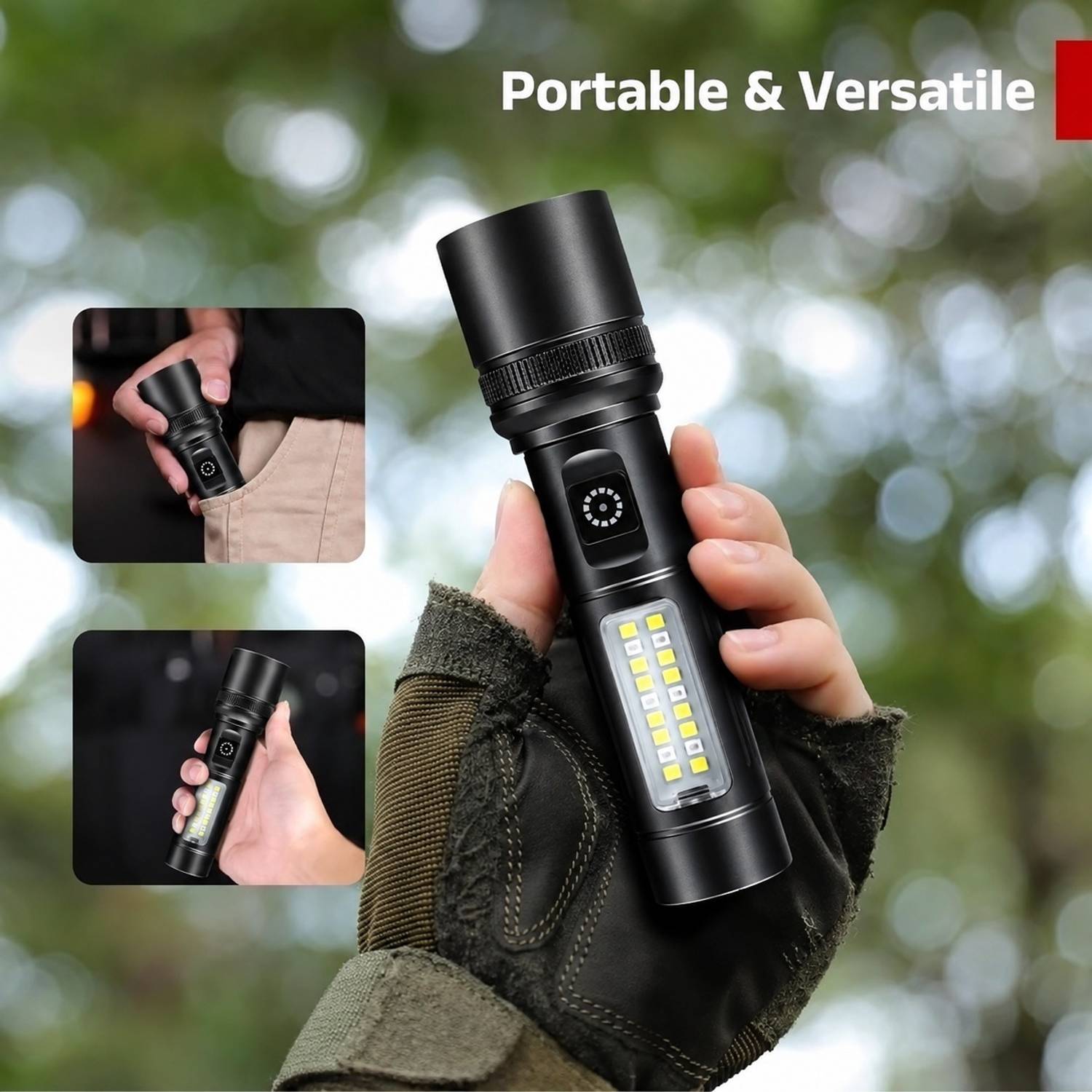 CRENTILA M81 LED Rechargeable Torch Light - Image 4