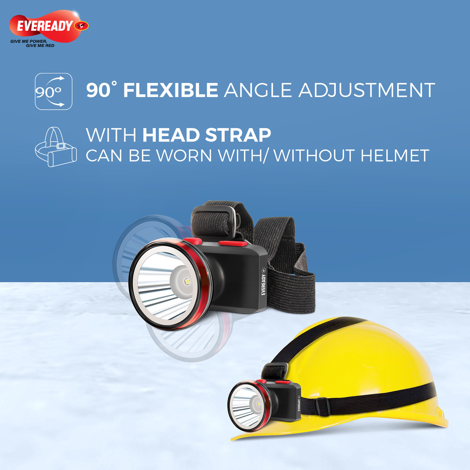 Image of EVEREADY Headlamp DL89, 90 Tilt Torch