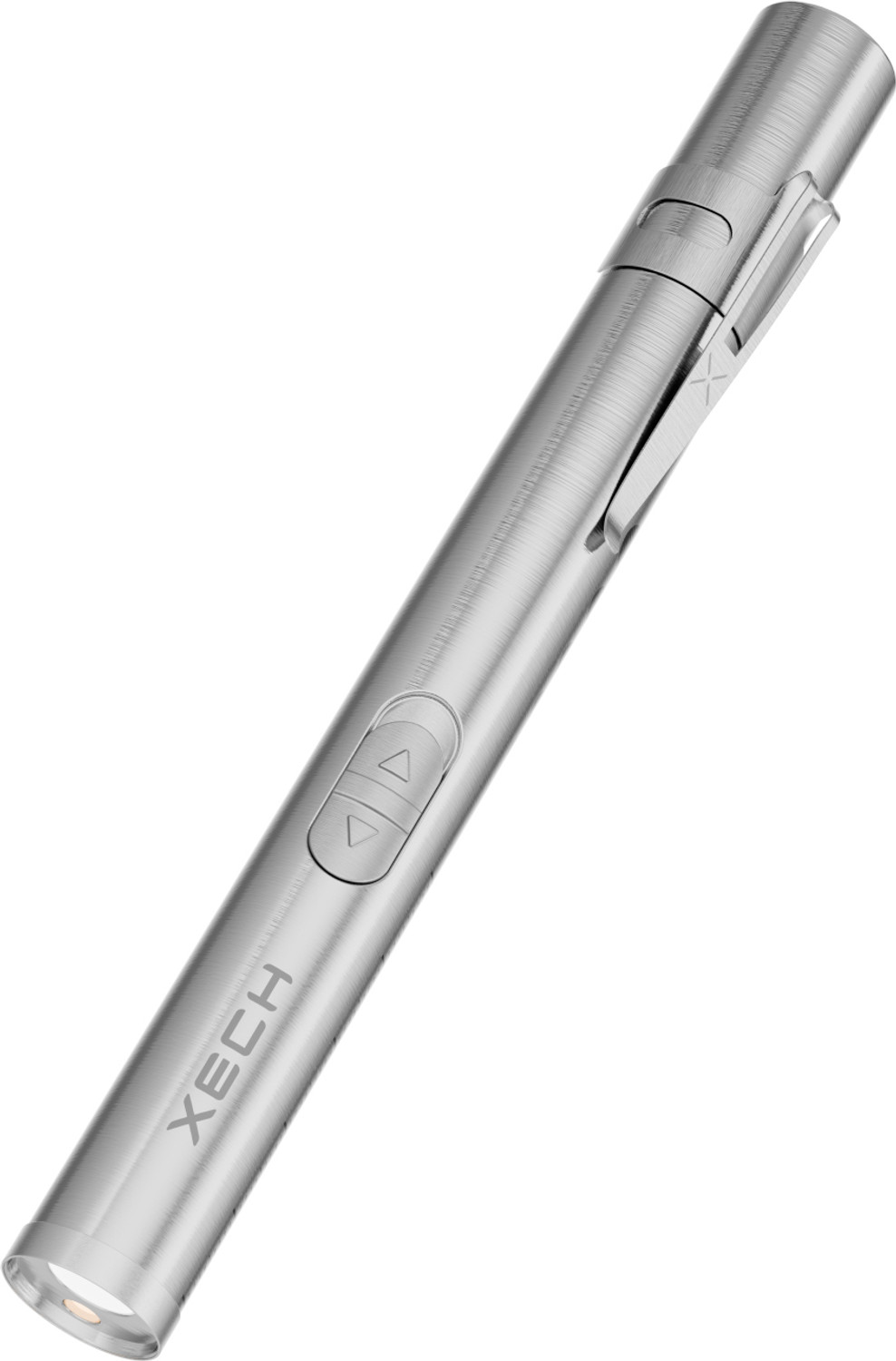 Image of xech Rechargeable LED Pen Torch Dual Light USB-C Steel Pocket Flashlight X-019 TorchX Torch