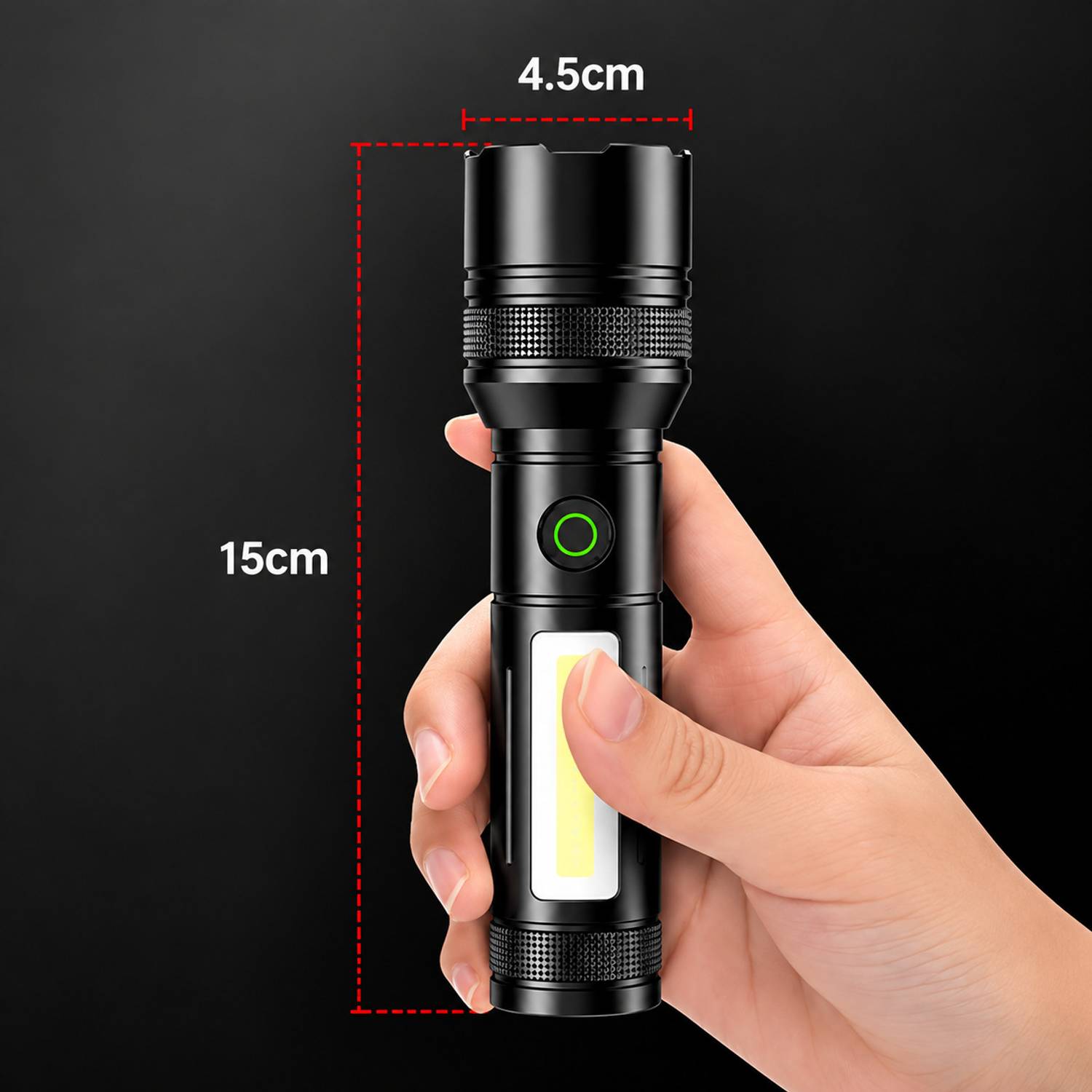 CRENTILA M81 LED Rechargeable Torch Light - Image 3