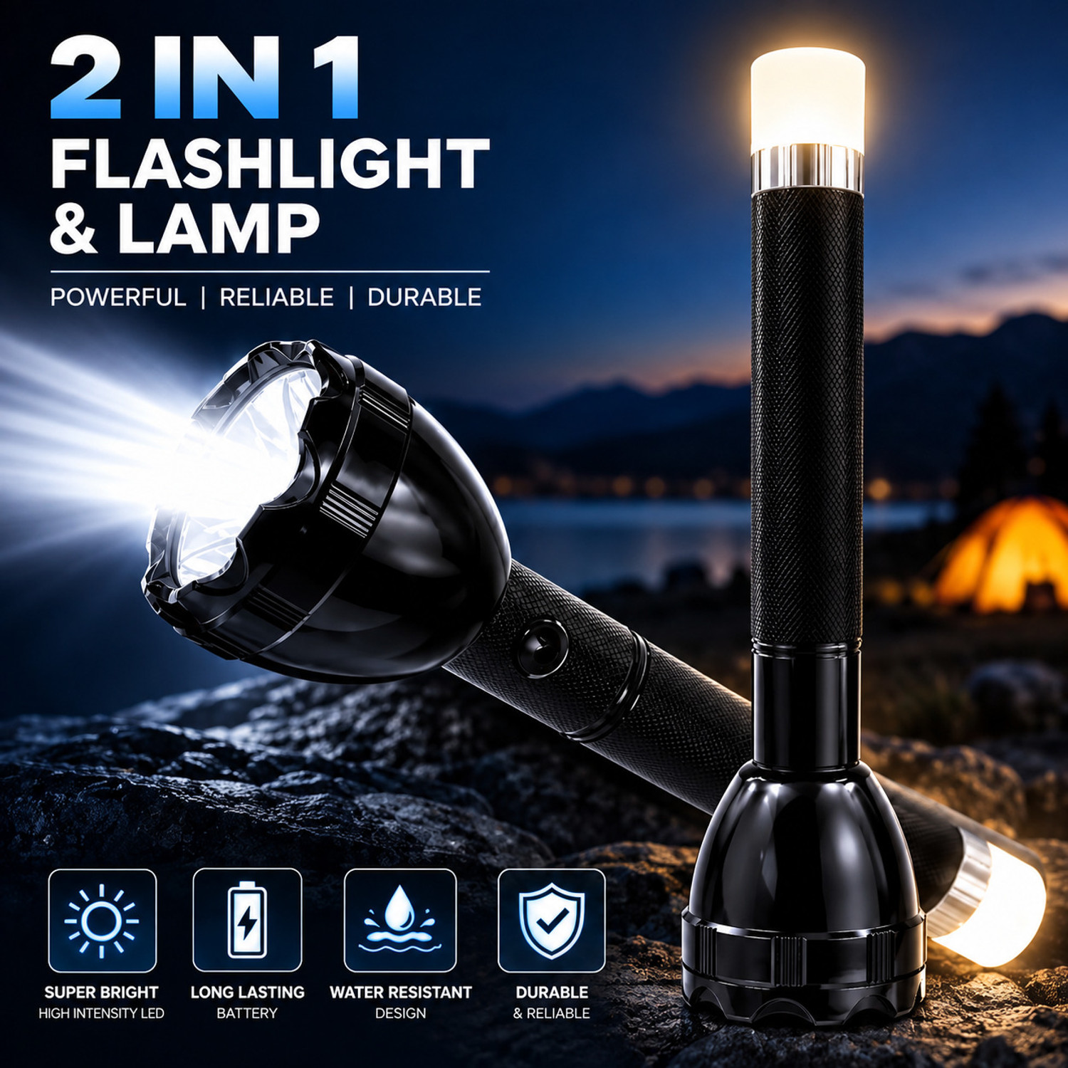 Image of MZ 9050 (ZOOMABLE METAL)5 Modes Flashlight, Super Bright 100W Light Torch