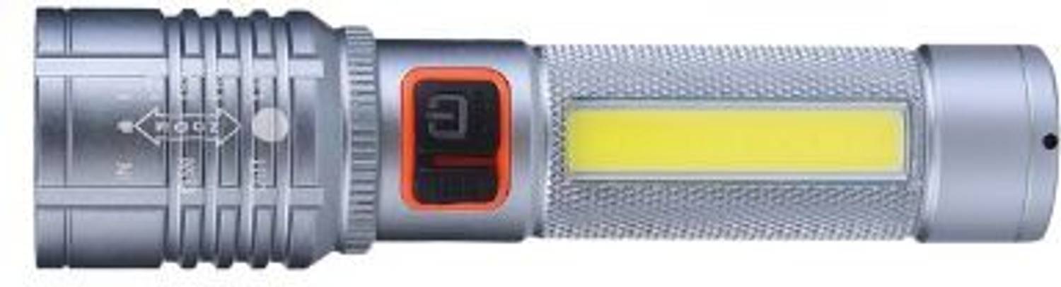 MZ 035C (LED ZOOMABLE METAL TORCH)5 Modes Flashlight, Super Bright