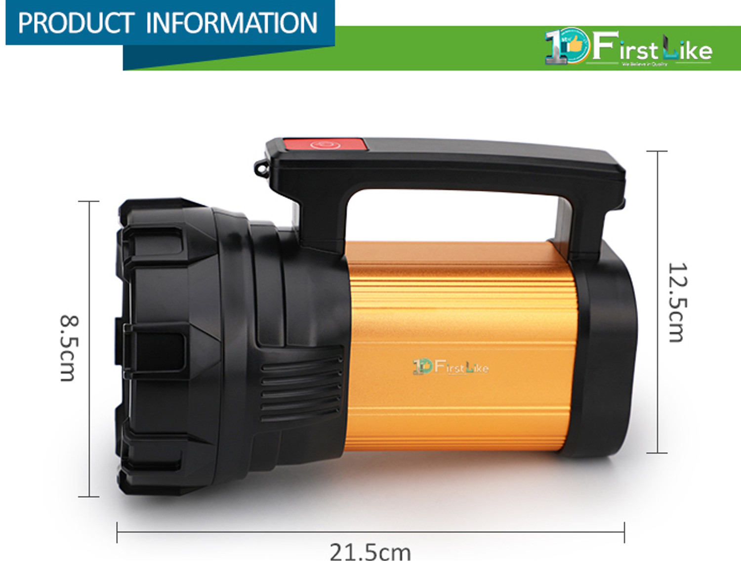 Image of FIRSTLIKE 150W Laser with Blinker Rechargeable Waterproof With Large Battery Torch