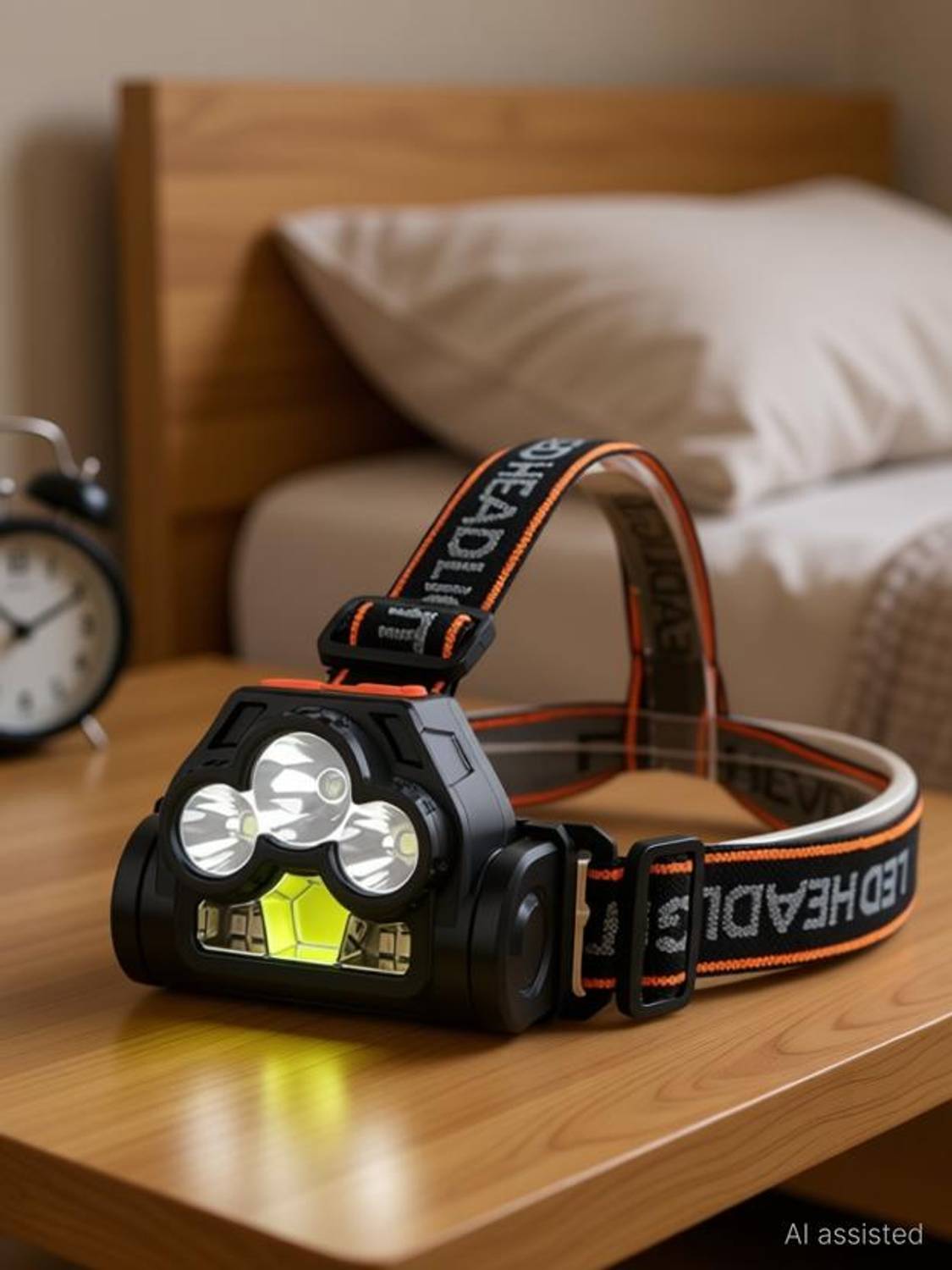 Care 4 COB LED Headlamp Waterproof USB Head Light Portable Torch Torch