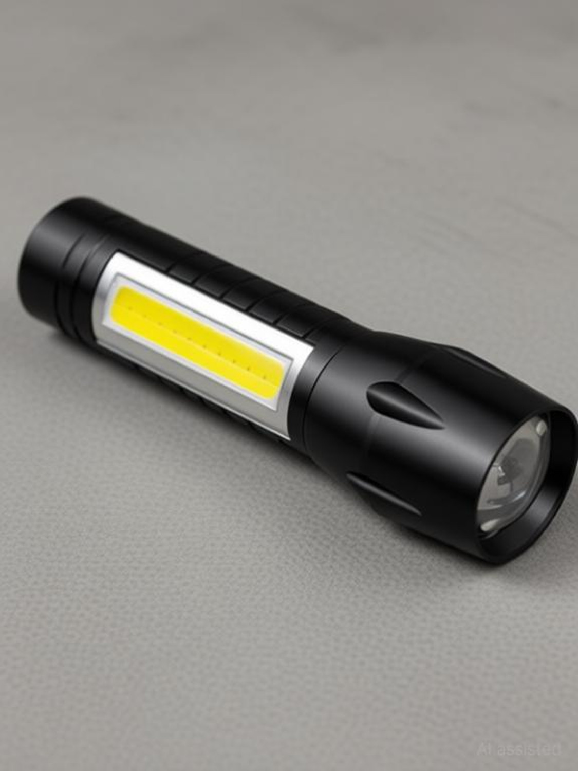 Image of zsd Rechargeable Waterproof Heavy Duty Mini USB LED Light COD 3 Modes Flashlight Torch (Black, 9.8 cm, Rechargeable)