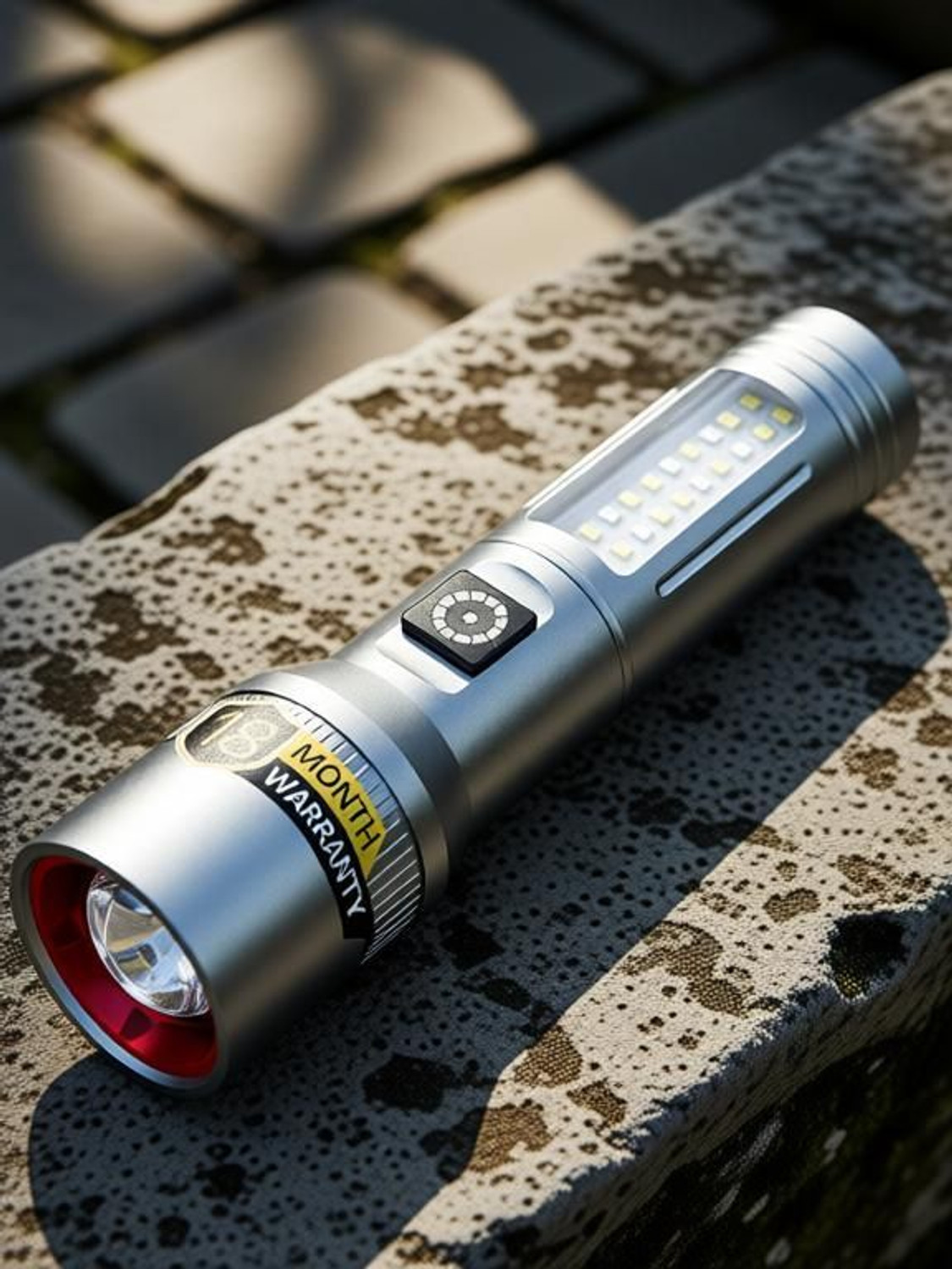 Image of CRENTILA M15 Metal Led Light Long Range 1000 Meter|1 Km High Power Zoomable & Type-C Torch