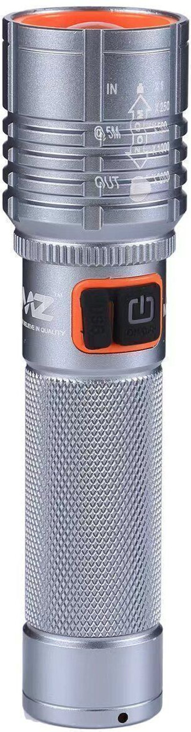 Image of MZ 035 (ZOOMABLE METAL)5 Modes Flashlight, Super Bright Cree T6 LED Light Torch