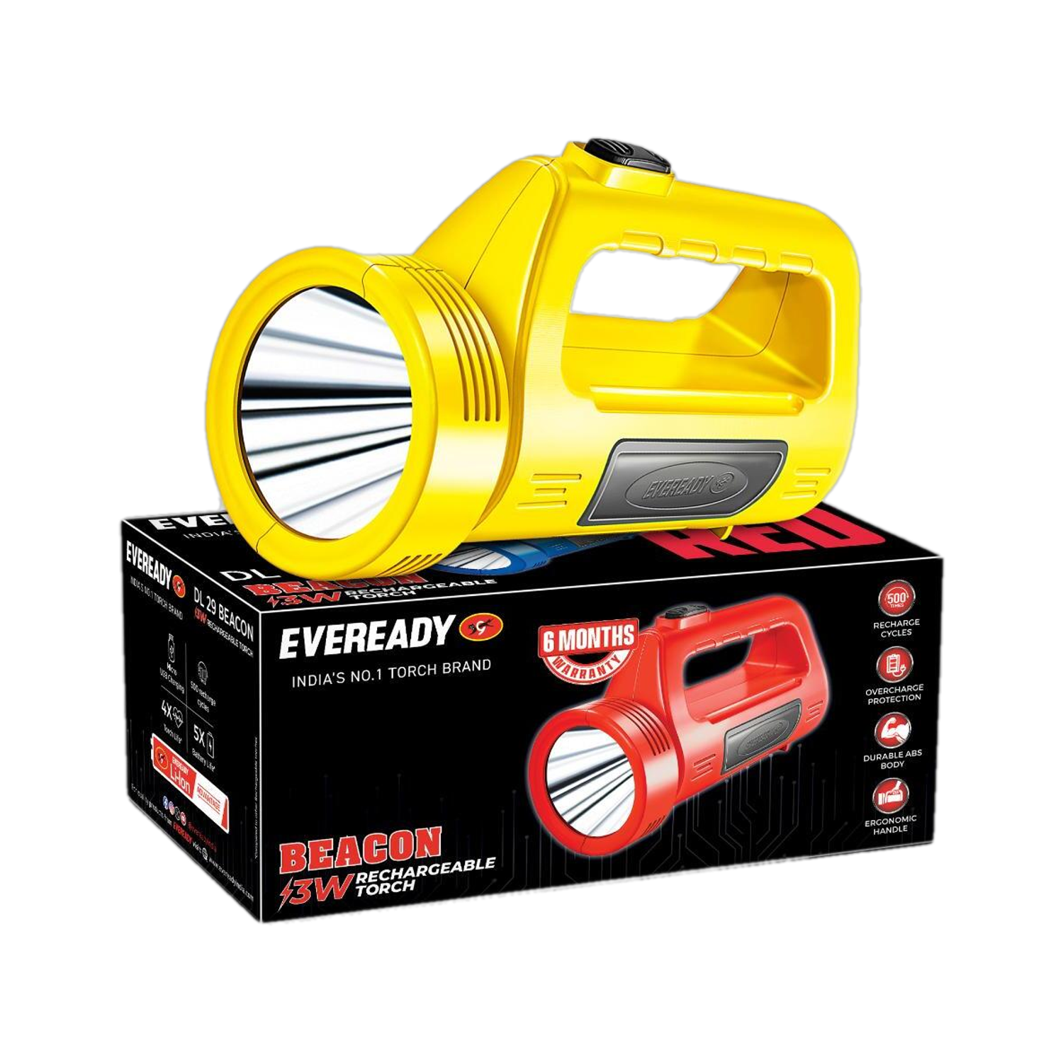EVEREADY Beacon DL 29 3W LED Torch