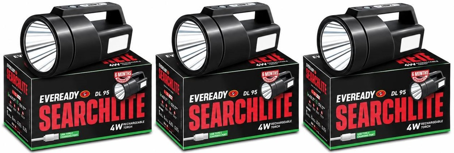 Image of EVEREADY DL95 Searchlite Pack of 3 Torch