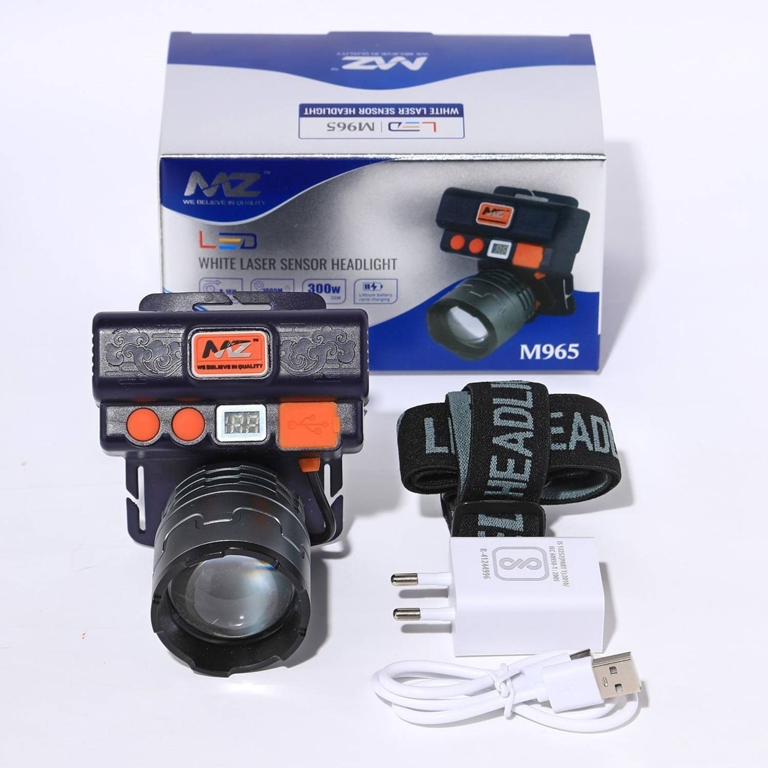 MZ M965 (Rechargeable LED Headlamp) 300W with Sensor 8-16 Hours