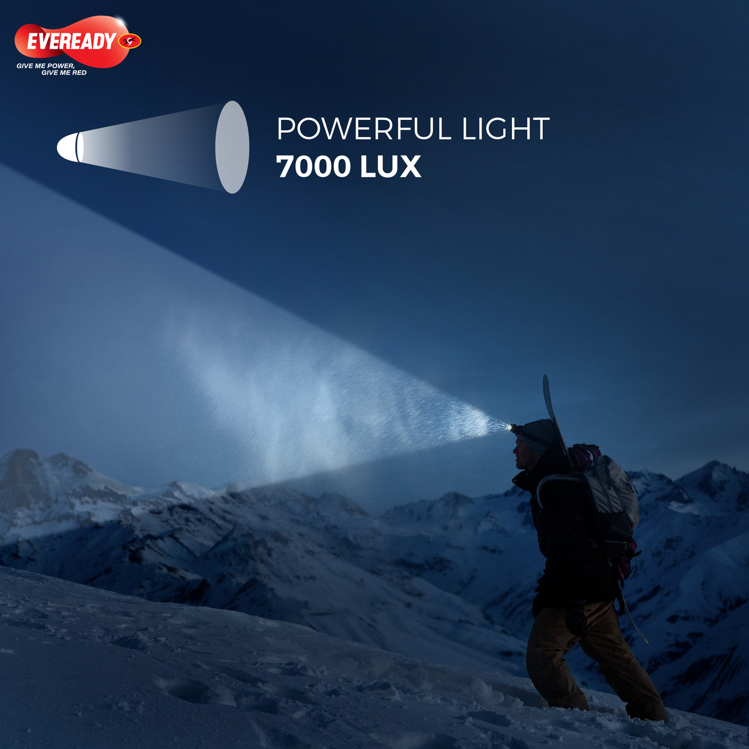 Image of EVEREADY Headlamp DL89, 90 Tilt Torch