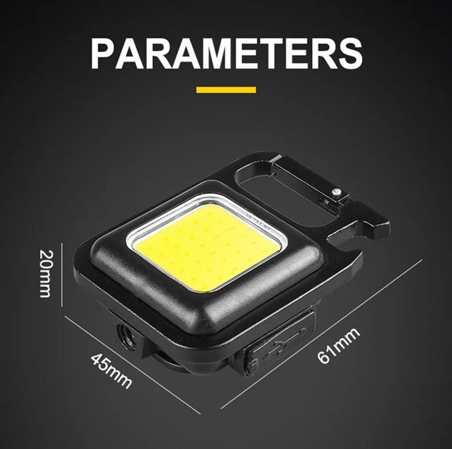 Image of MZ MZ501 (Multifunctional LED COB Lamp Keychain) Magnetic rechargeable Torch