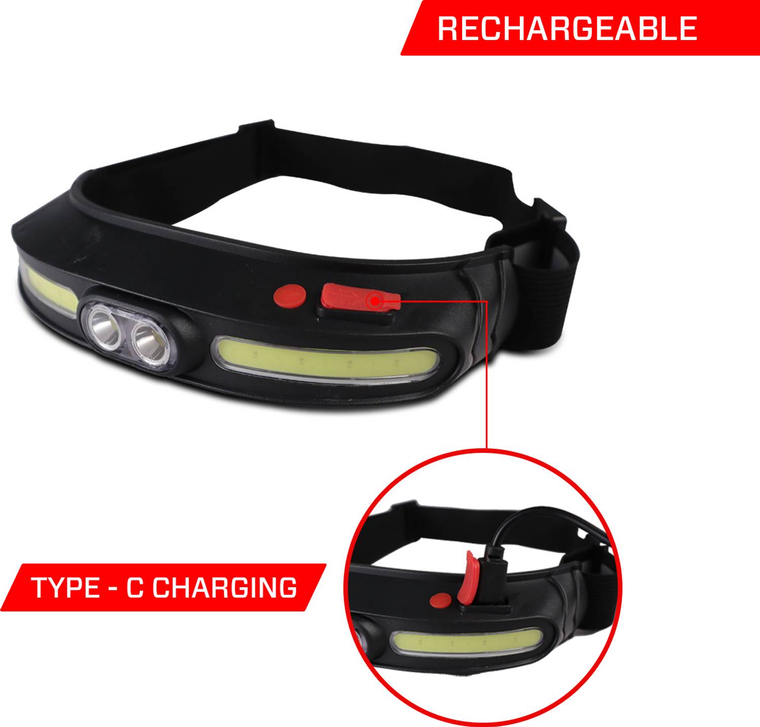 iBELL HL8245S Headlamp Torch with Headband - Image 3