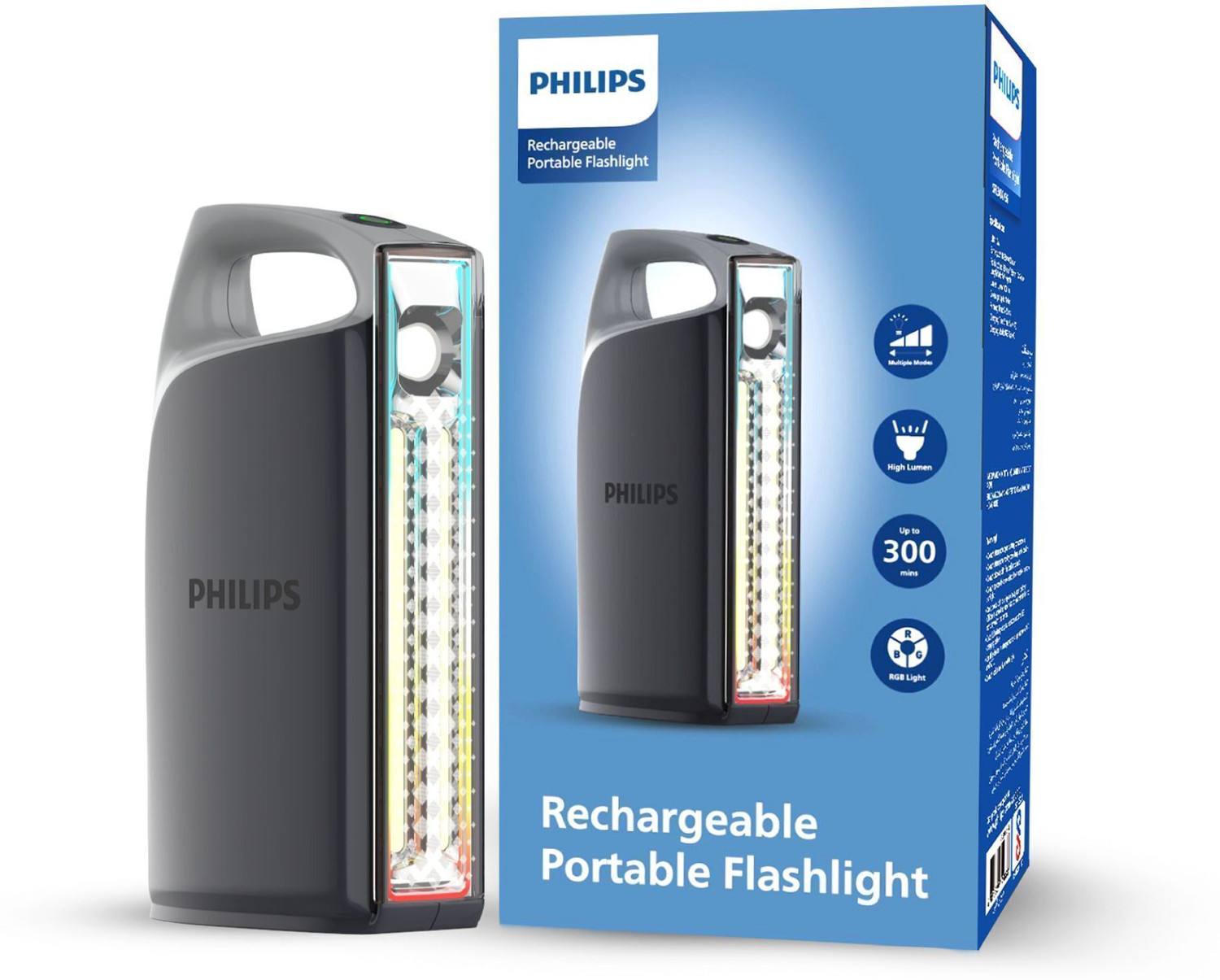 Image of PHILIPS ABS Multi-Functional Rechargeable Flashlight, SFL3402 /56 - 1000 Lumens Torch