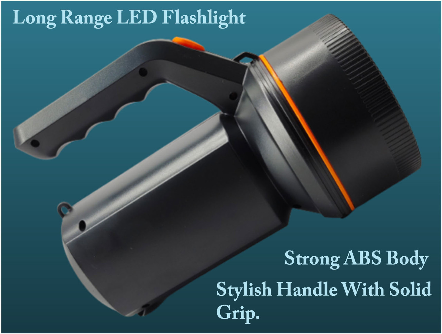 Image of TRX 1 km long range blinker led kisan bright light torch 50W 3mod heavy duty battery Torch