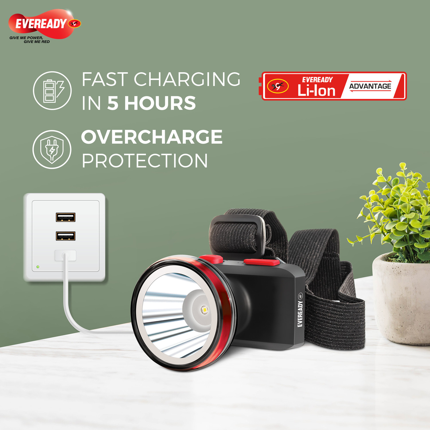 Image of EVEREADY Headlamp DL89, 90 Tilt Torch