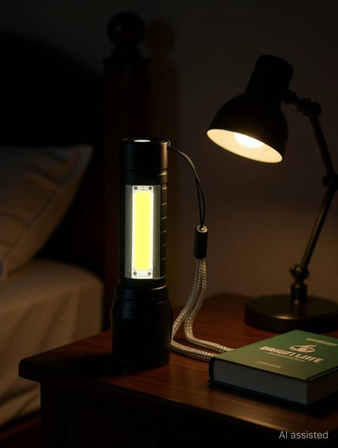 BRIGHT LIGHT ONLITE Portable Aluminum COB Tactical Torch Waterproof LED USB Rechargeable Torch