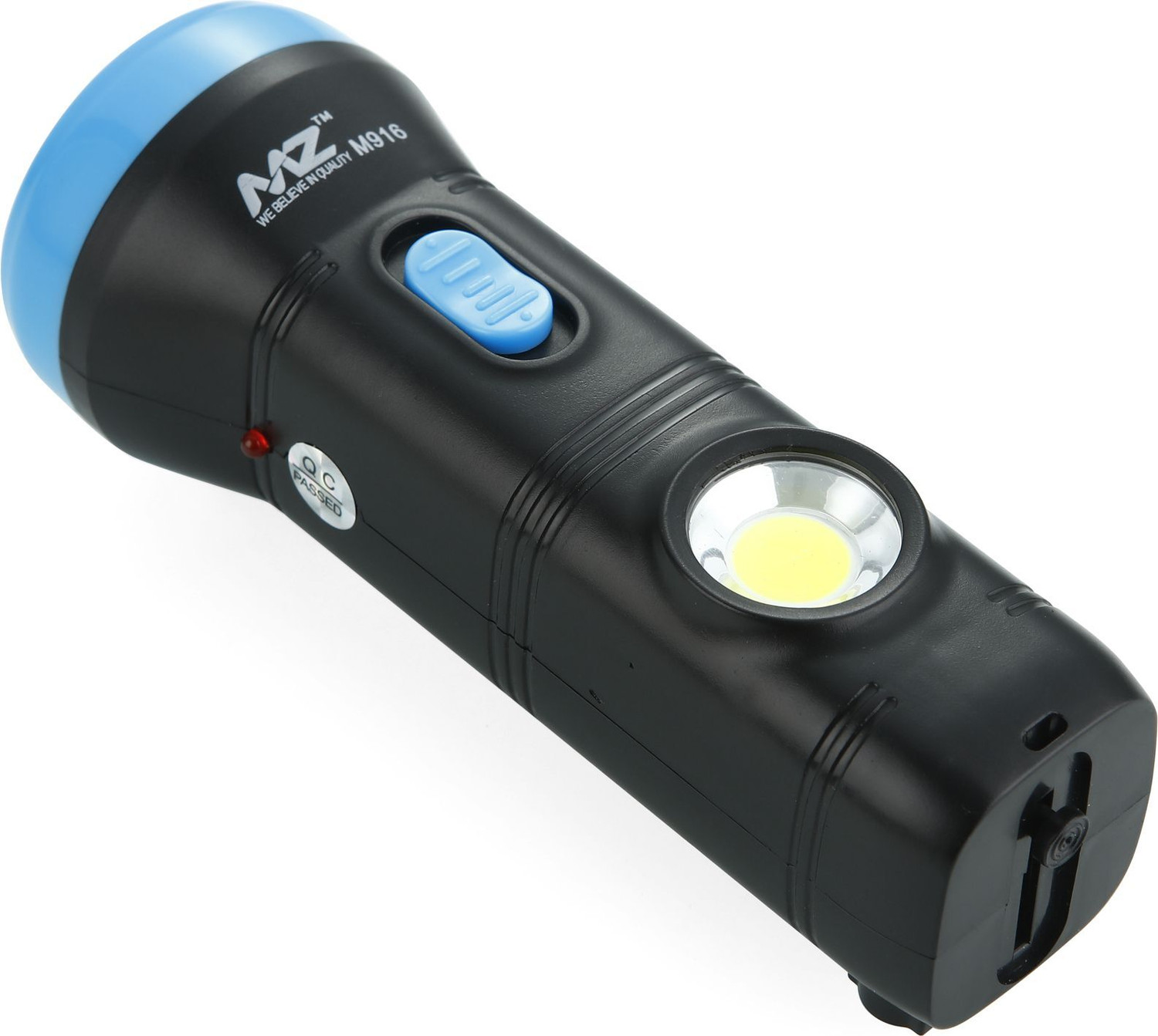 Image of MZ M916 (RECHARGEABLE LED TORCH) 10W Laser + 5W COB, 350mAh Battery Torch