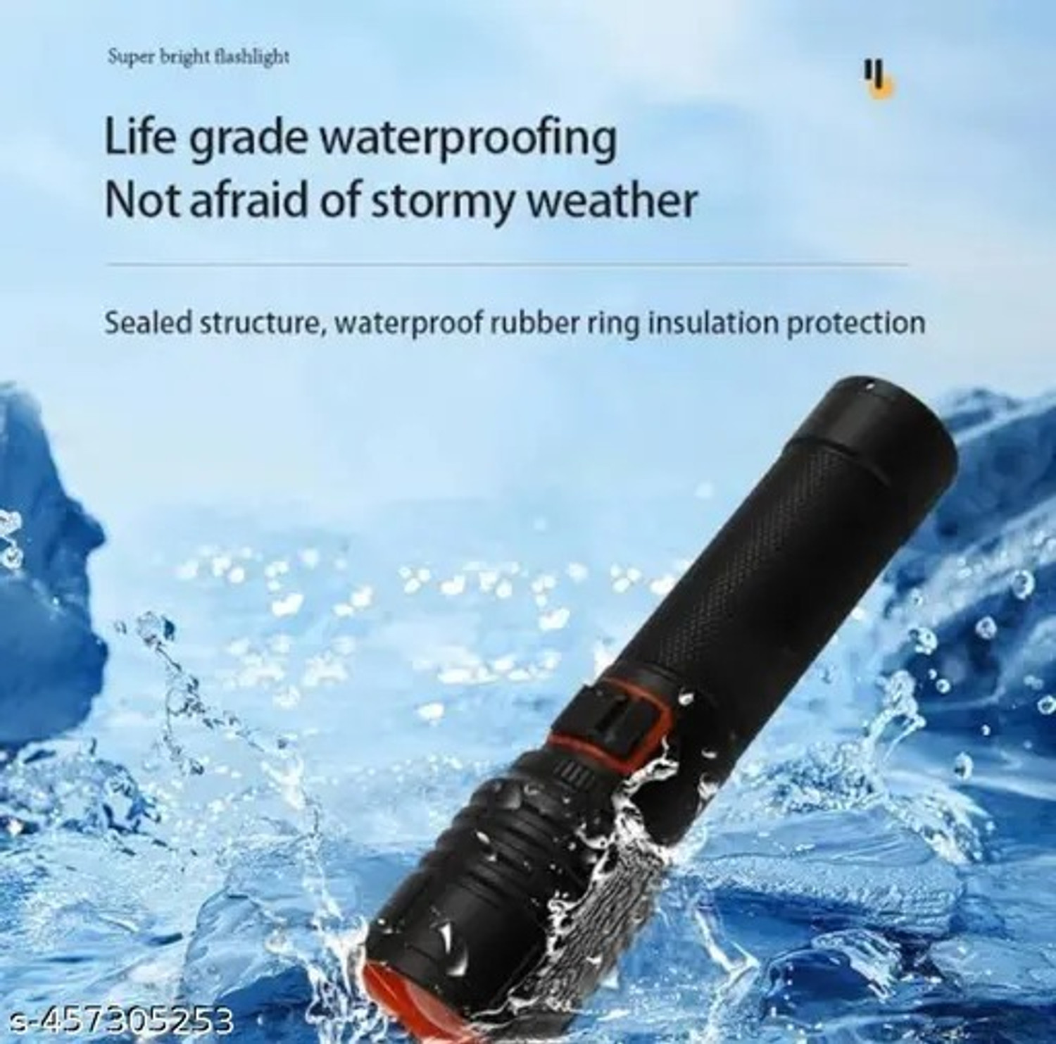 Image of Sument M 035 (ZOOMABLE METAL)5 Modes Flashlight, Super Bright Cree T6 LED Light Torch