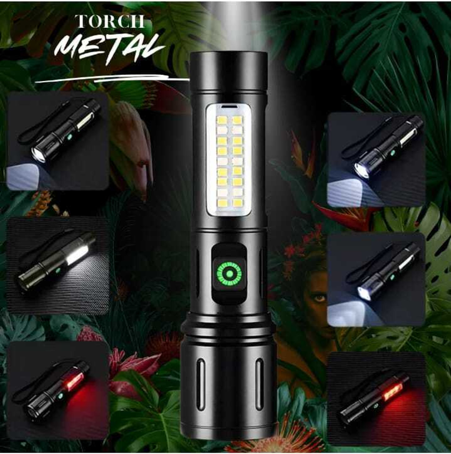 Image of TANSHA 603 Metal Battery Emergency LED Light Torch Light Torch Torch