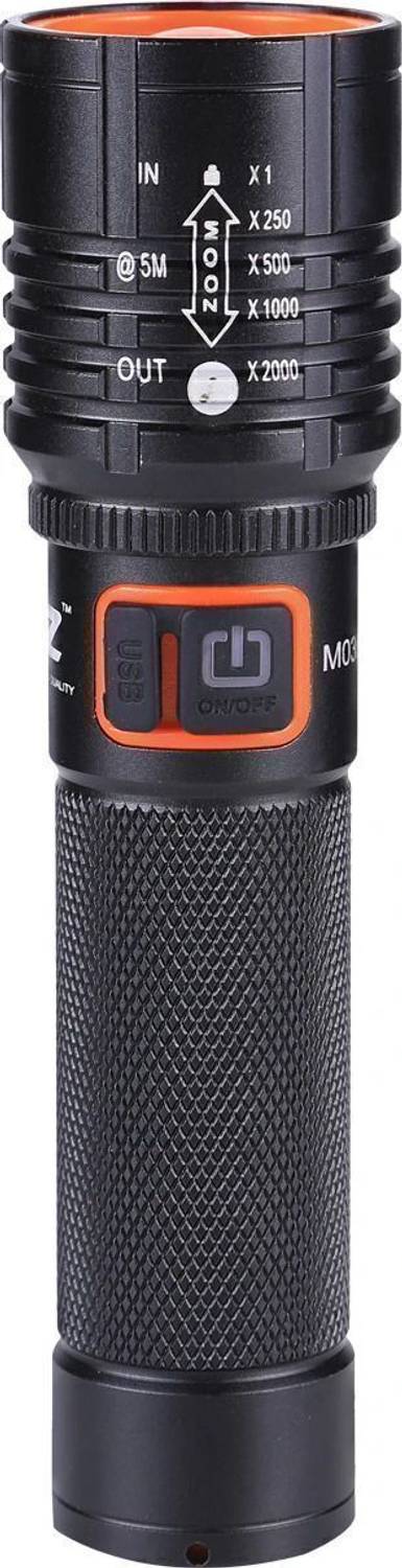 MZ 035 (ZOOMABLE METAL)5 Modes Flashlight, Super Bright Cree T6 LED Light Torch
