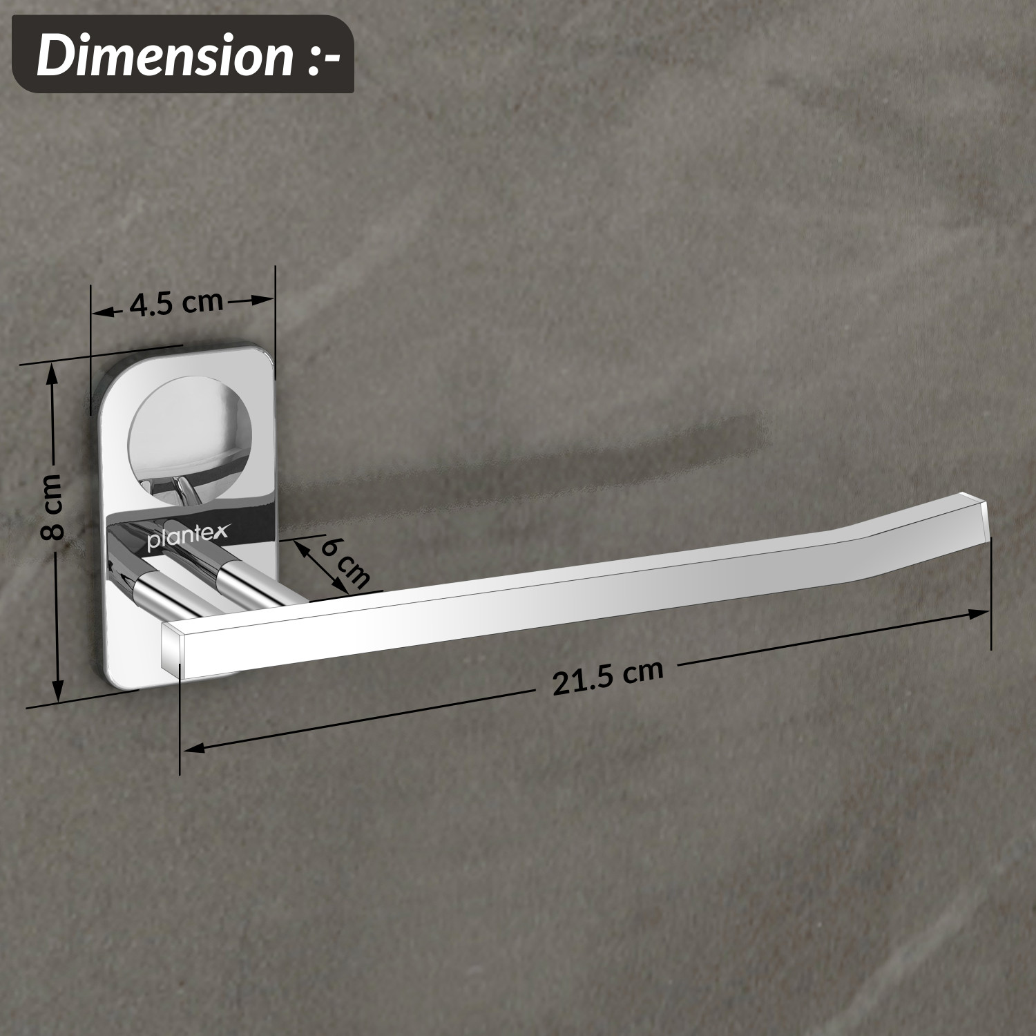 Image of Plantex Dream Napkin Ring /Towel Ring /Napkin Holder /Towel Hanger /Bathroom Accessories Silver Towel Holder