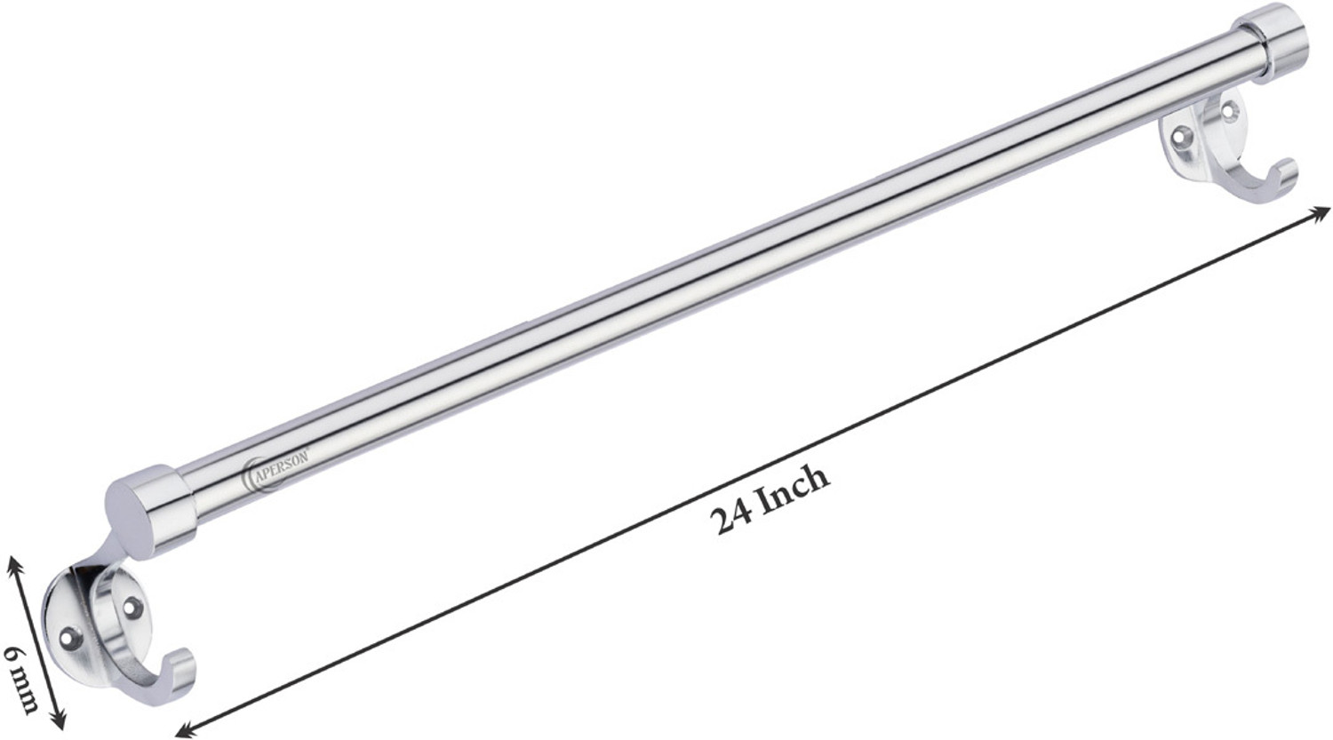 Image of APERSON TR24-2BAR-CHROME Silver Towel Holder