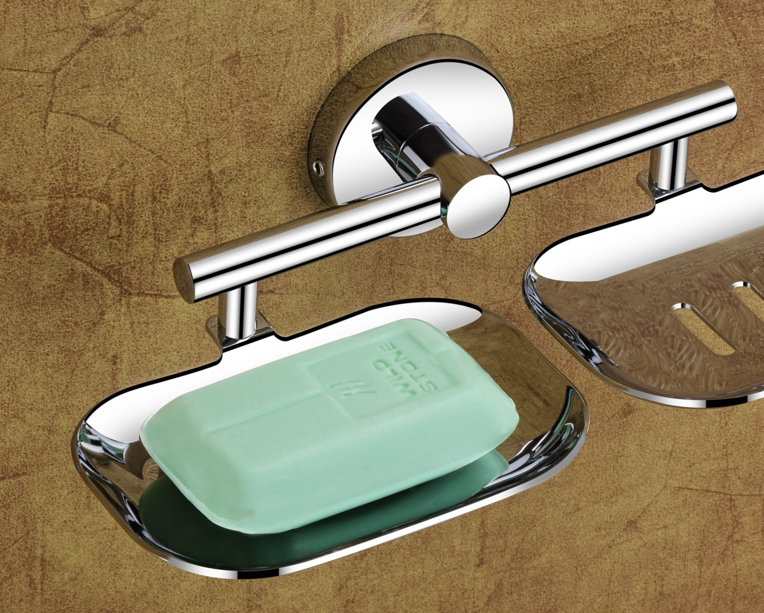 Image of Flipkart SmartBuy 304 Stainless steel Double Soap Dish / Stand /Holder (Chrome Finish) (pack of 1)