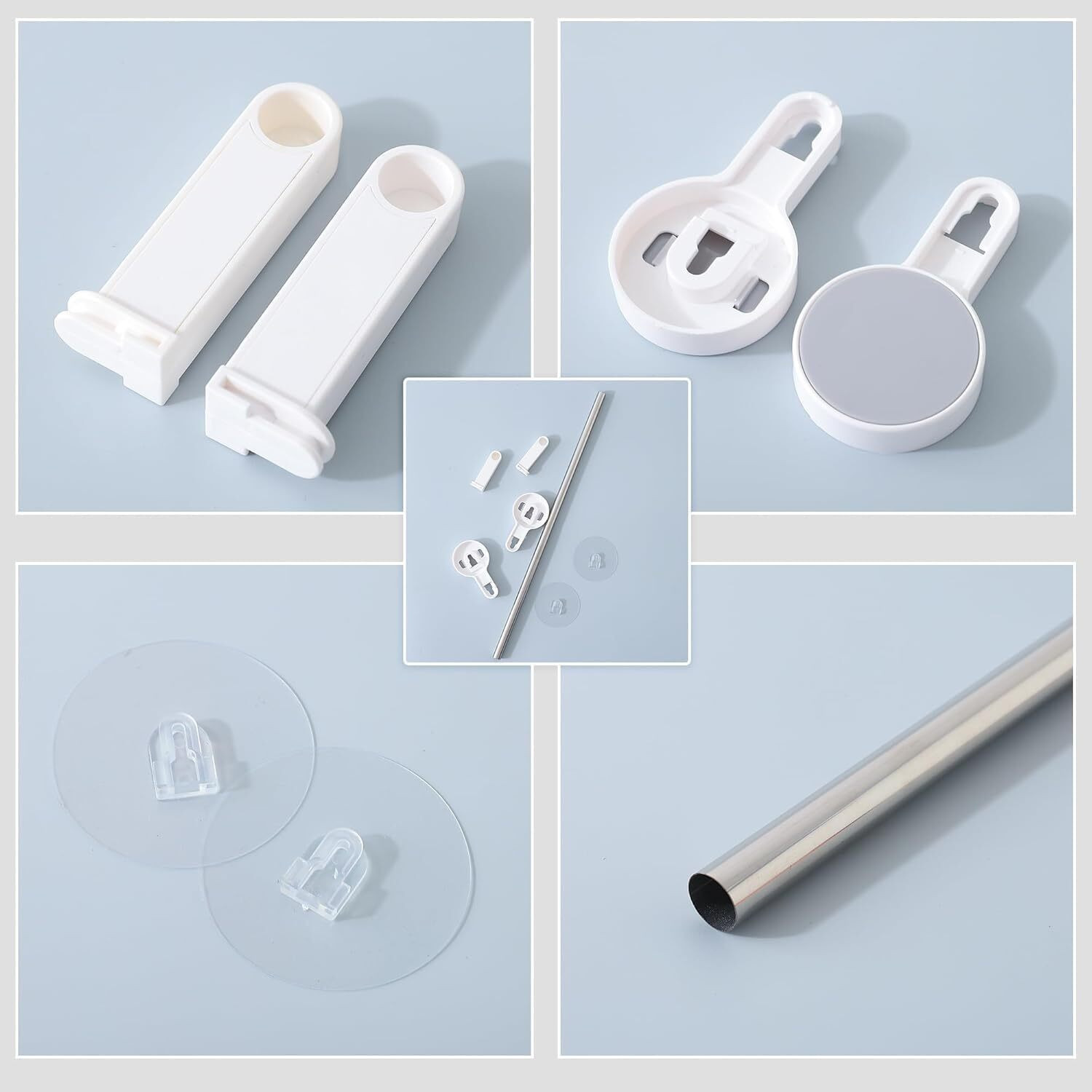 Image of BARADI Abs Towel Holder With Self Adhesive Sticker White Towel Holder (ABS)