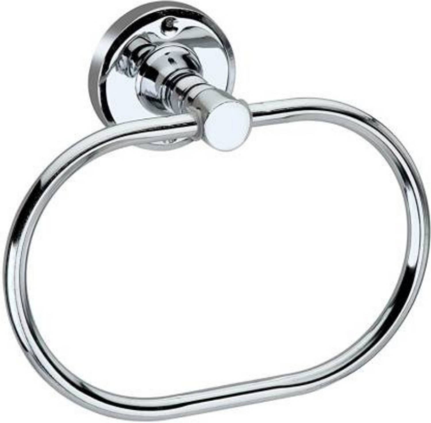 BathBliss Stainless Steel Oval Towel Ring for Bathroom, Kitchen, Outdoor (Pack of 1) SILVER Towel Holder