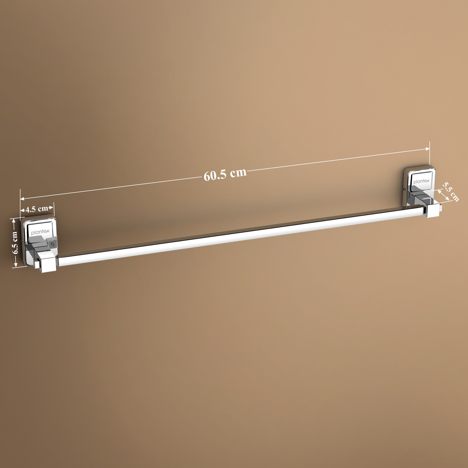 Image of Plantex Crosslink Stainless Steel 304 Grade Darcy Towel Hanger for Bathroom /Towel Rod /Bar /Bathroom Accessories(24inch - Pack of 1) Chrome Finish Towel Holder