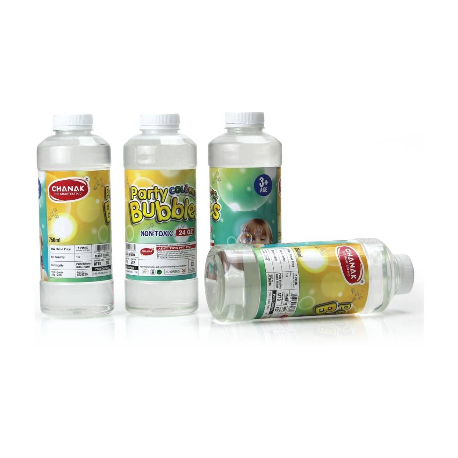 333MART Bubble Liquid Solution Bottle, 3000Ml Of Colorful Bubbles Solution, Bis Approve Toy Bubble Maker